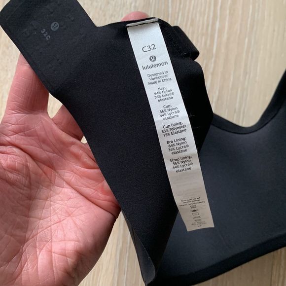 lululemon Hold True Bra Black Sz32C - Picture 9 of 10